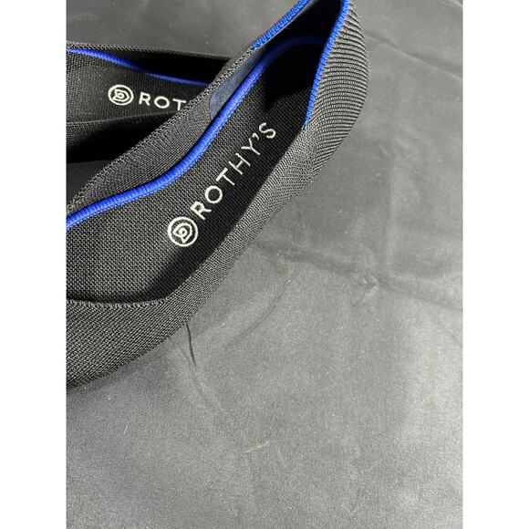 Rothy's Black Round Toe Ballet flats knit Size 6.5 - Picture 6 of 6